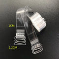 1Pair Invisible Bra Strap Elastic Shoulder Belt Transparent Non-Slip Plastic 1cm