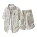 Men's Summer Casual Versatile Fashionable Cool Short - Sleeved Shirt And Set Trendy Business Outfit - View 6 | SAMAG