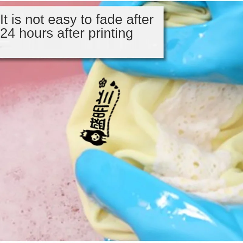 10 ml Quick Drying Stamping Ink Students Children Clothing Stamp White Black Oil Ink for Wood Paper Waterproof No Fade