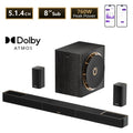 ULTIMEA 7.1.4ch Soundsystem Soundbar, Dolby Atmos&APP Control, Surround Sound System with Subwoofer & 2 Wireless Rear Speakers