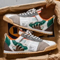 Men's Fashionable Versatile Retro Sneakers with Color-Blocking, Breathable Mesh Upper, Soft Sole, Casual Jogging Shoes, Lightweight Trendy Striped Patchwork Sports Sneakers, Suitable for Everyday Street Wear