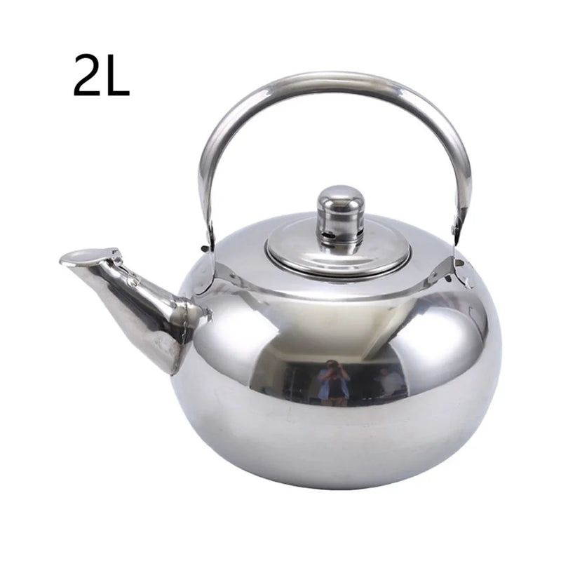 Stainless Steel Water Kettles Teapot With Infuser Filter Coffee Kettle Green Tea Jug Home Office Tea Coffee Tools Cookware