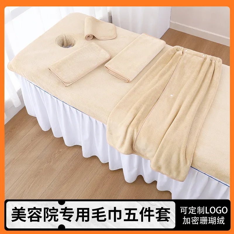 Thicken Customized Laser Embroidery Aesthetics Studio Cosmetics Makeup Face Body Towel Aesthetic Skin Clinic Beauty Salon Spa