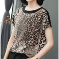 Short - sleeved T - shirt Women's Leopard Print Top Summer - View 5 | SAMAG