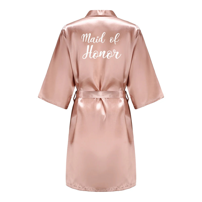 Wedding Bride Bridesmaid Robes for Women Bridal Party | SAMAG