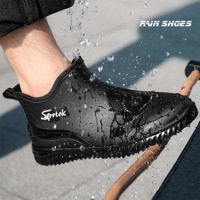 Fashionable Adult Short Rain Boots Waterproof Ankle Shoes | SAMAG