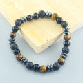 Attract Wealth Abundance and Prosperity Natural Yellow Tiger Eye Stone Beads Bracelet Men Women Bring Money for You Real Jewlery