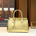 Cross-border trendy fashion clip handbag fashionable women versatile Boston bag with lock
