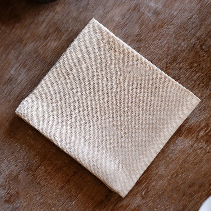 Thick Handmade Cotton Linen Tea Towel Double Sided Absorbent Tea Tablecloth Tea Set Zero Matching Tea Tray Cup Mat Pot Mat
