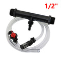 Automatic Fertilizer Kit 1/2'' 3/4" 1"Male Thread Venturi Fertilizer Injector With Flow Control Switch  Filter Hose Pipe Clamp