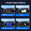4.3" Portable Car Radio Universal Wireless CarPlay Android Auto Mirror Link Player with BT Audio AUX Stereo for Apple Android