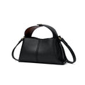 Luxury Vintage Soft Leather Women Boston Bag Minimalist Fashion Commute Shoulder Crossbody Handbag