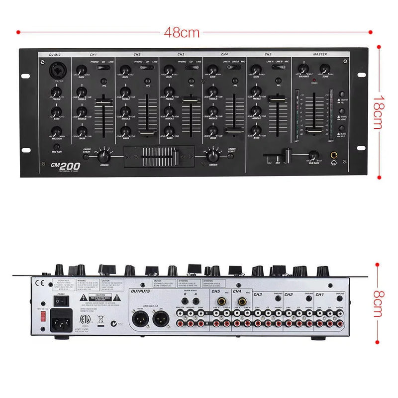 Professional DJ mixer CM200 mixer