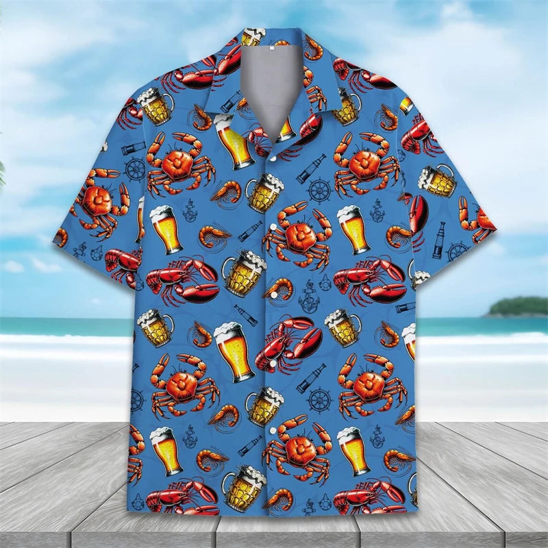 Hawaiian Men Shirt Animal parrot Graphic 3d For Summer | SAMAG