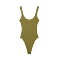 Women's Skinny Ribbed Bodysuits O Neck Straps Snap-Button Sexy Fashion Female Playsuits Comfortable Stretchy Clothing