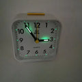 Luminous Desk Alarm Clocks Small Silent Non-ticking Analog Quartz Clock with Light Snooze for Heavy Sleepers, Office and Bedroom