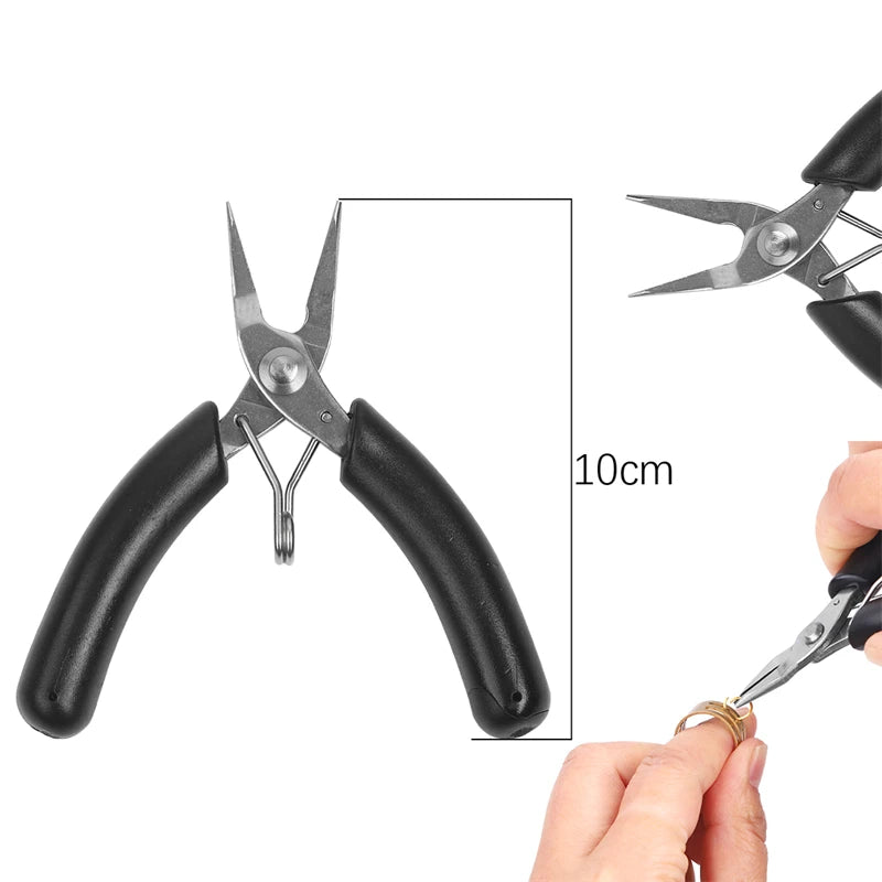 Multifunctional Hand Tools Jewelry Pliers with round Nose End - Cutting Wire Tool for DIY Handmade Jewelry Making Accessories