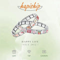 Hapiship New Women's Jewelry 9mm Width Itanlian Elastic Charm Bracelet Fashion Stainless Steel Bangle ST - Visuel 6 | SAMAG