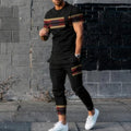 New men's basketball sports suit jogging set 3D printed Qeen summer retro casual short sleeved T - View 5 | SAMAG