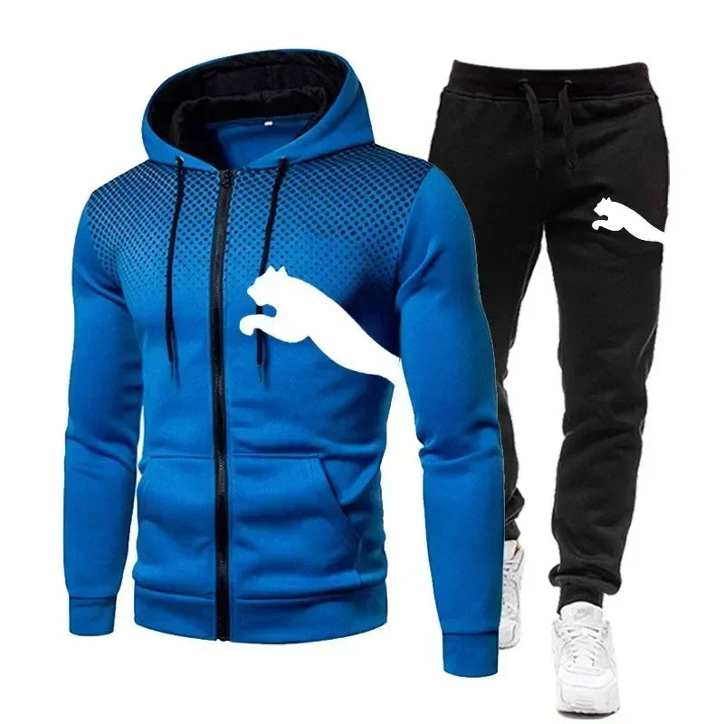 Men's Autumn and Winter Hooded Sweatshirt Set, + Pants | SAMAG
