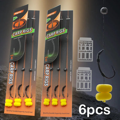 2 packs= Carp Fishing Rig with Corn Balanced Ready Tied | SAMAG