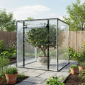 Thick Transparent PVC Tarp Heavy Duty Waterproof Weatherproof Cover for Outdoor Patio Garden Balcony Greenhouse and Rain Shelter