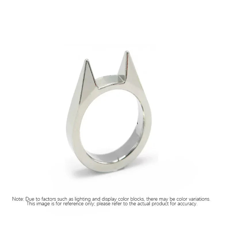 Women Men Cute Cat Ear Rings Self Defense Metal Knuckle - View 9 | SAMAG