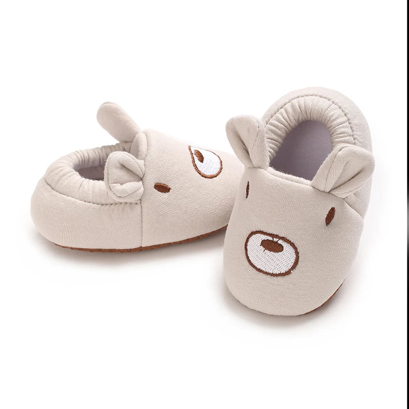 0-1Year Fashion Casual Shoes CartoonBaby Shoes Newborn Boy Girl First Walker Cute Spring and Autumn Pure Cotton Warm Soft Bottom