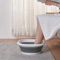 Folding Bowl Foot Bath Portable Wash Basin for Travel Silicone Folding Bowl Pedicure Tubs Foldable Basin Portable Foot Bath