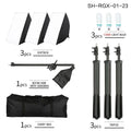 SH 50x70CM Photography Softbox Lighting Kits Professional Continuous Light System Equipment For Photo Studio