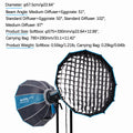 Nanlite SB-FM-RP60 Rapid 60cm FM Mount Softbox Professional Soft Light Rapid Setup Complete Accessories Durable Build