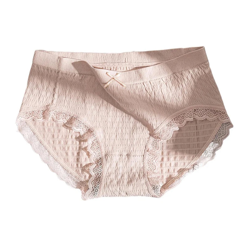 Charming lightweight lace underwear featuring a bowknot for women ideal for home relaxation and casual outings