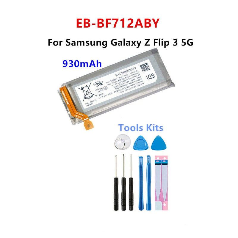 Brand New EB-BF711ABY EB-BF712ABY Battery For Samsung Galaxy Z Flip 3 Flip3 5G F711 F711B F712 SM-F711B Batteries+Tools