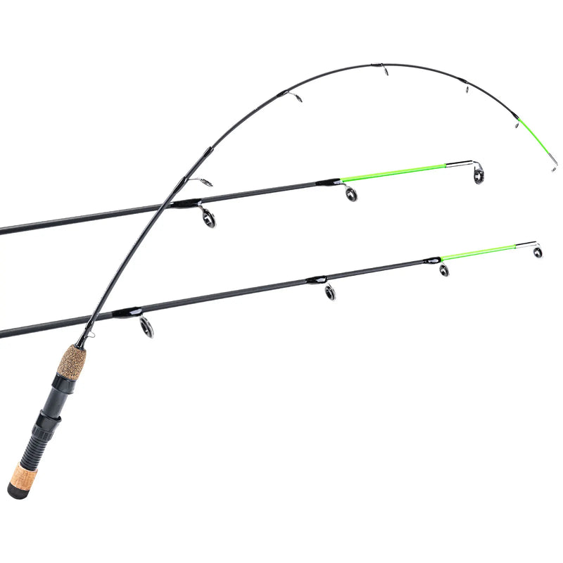 Goture Winter Ice Fishing Rods 32‘’ 2 tips Spinning Rod M/MH Power Cork Handle Ice pole Ultra-light Carp Fishing