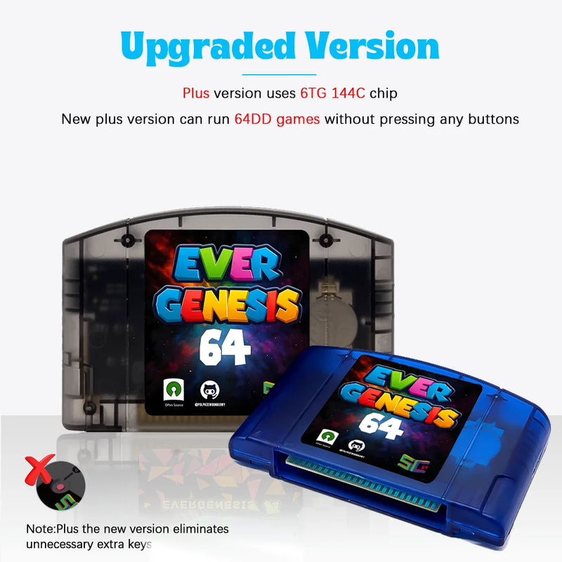 SC64 5000 in 1 N64 Game Cartridge Open Source Flash Card 16GB/32GB Free TF Card For Nintendo 64 Support N64DD/SNES/GBC Games