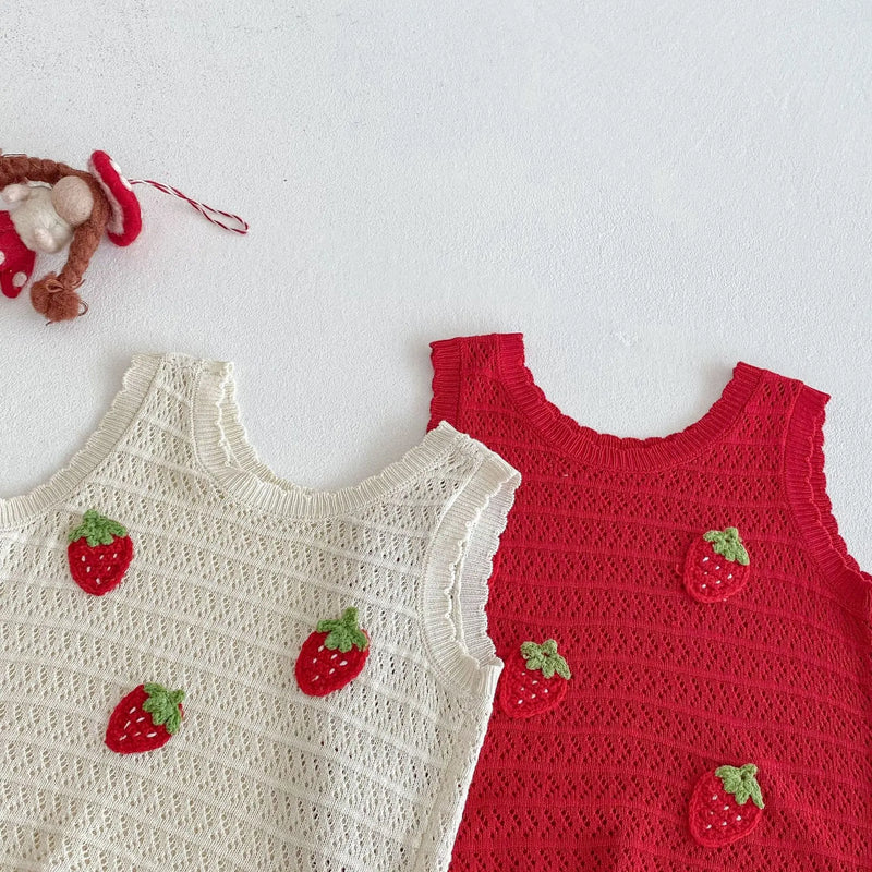 MILANCEl Summer Kids Clothing Set Strawberry Vest - View 6 | SAMAG