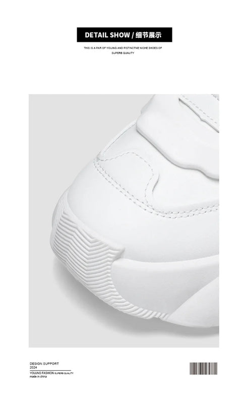 Shoes for Men High Quality Platform Sneaker Fashion High-top Leather Sports Men Shoes Thick-soled Casual Shoes Zapatillas Hombre