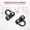 QCY CT06 Clip On Earbuds Crossky C50 Open Ear Wireless Bluetooth 6.0 Headphones with 4 Mic 35H Earbuds Comfortable for Running