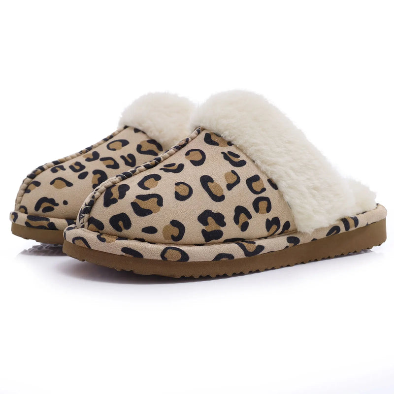 Comwarm Winter Fluffy Fur Slippers for Women Warm New Home Slippers Faux Fur House Mules Shoes Indoor Bedroom Comfy Fuzzy Slides