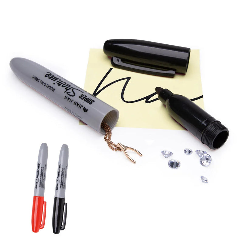 NEW Blue Marker Safe Secret Stashs Container Large Security Hiddens Storage Pen Pills Box Money Compartment - View 7 | SAMAG