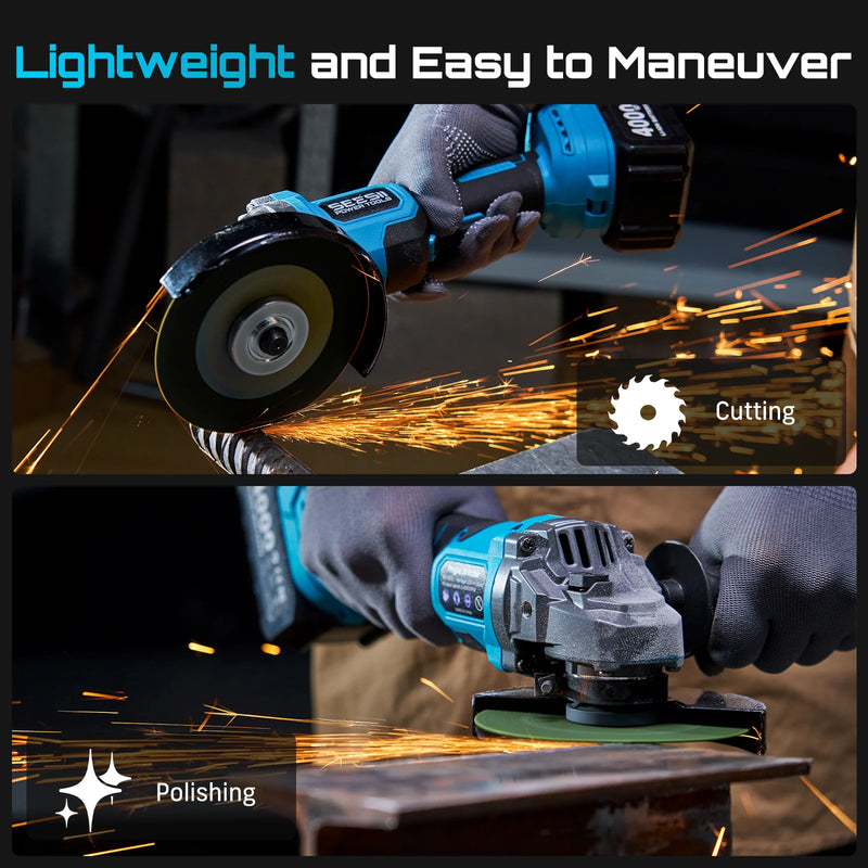 Seesii 3 - In - 1 Tool Combo Kit Rotary Hammer Drill Impact Wrench Angle Grinder Electric Brushless Cordless - View 6 | SAMAG