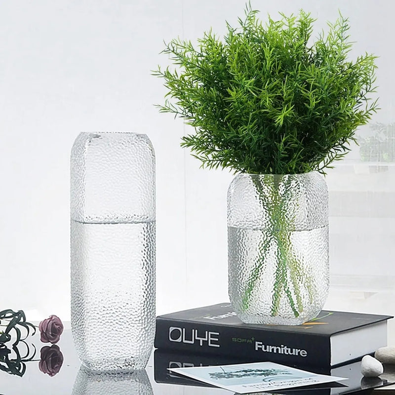 12Pcs Artificial Flowers Plastic Grass Wedding Home Outdoor Garden Vase Decora Diy Photography Props Indoor Bonsai Fake Plants
