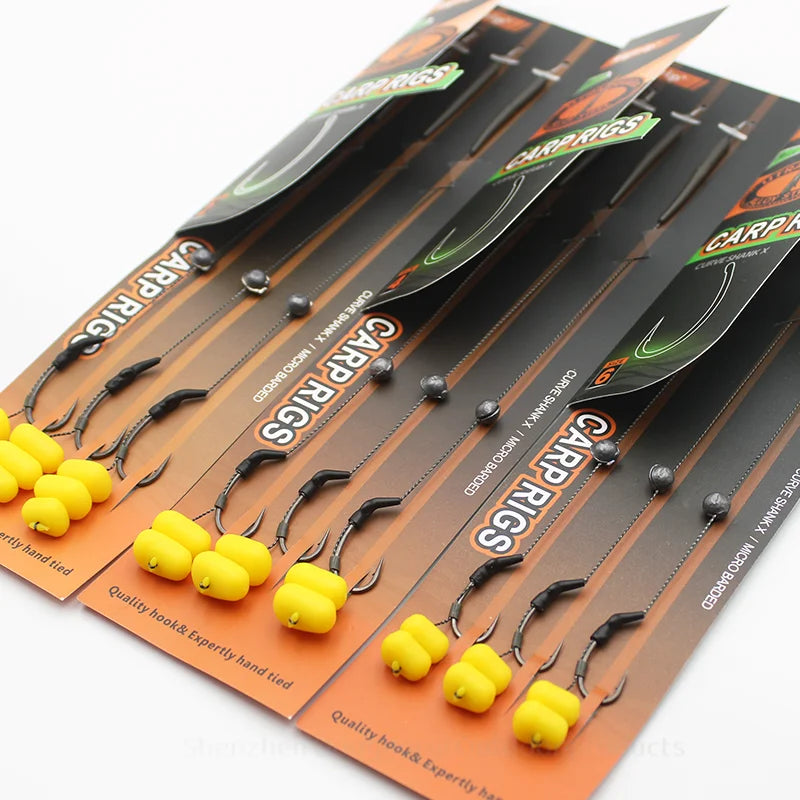 2 packs= Carp Fishing Rig with Corn Balanced Ready Tied | SAMAG