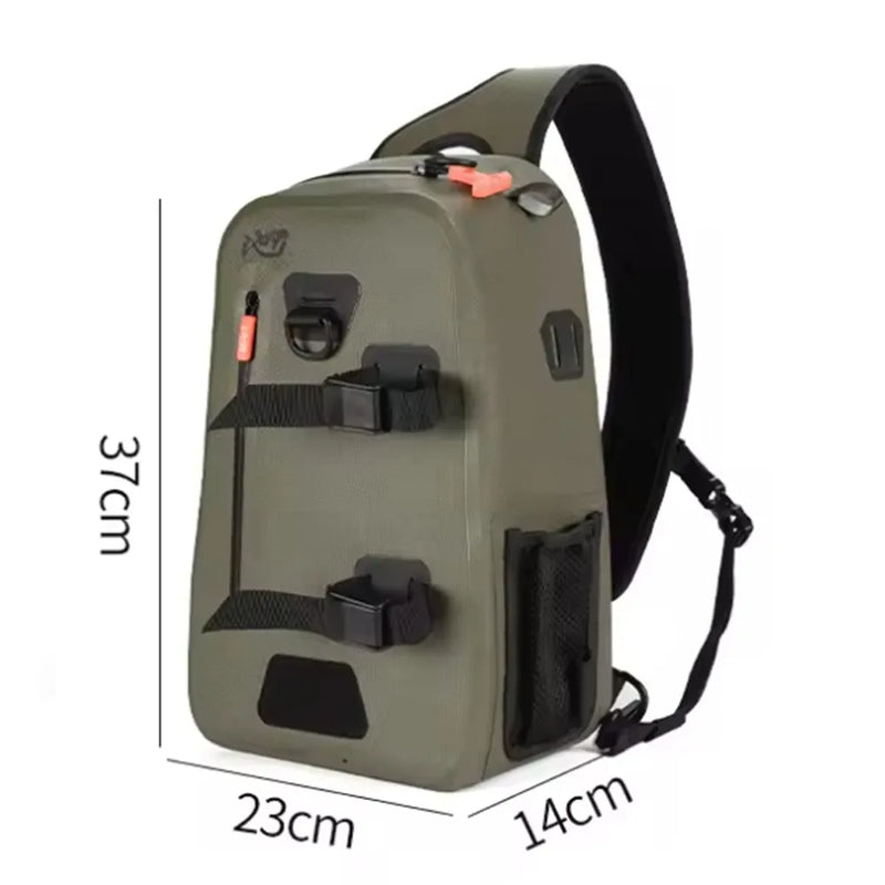 Fishing Backpack Portable Gear Bag with Rod Holder - View 6 | SAMAG