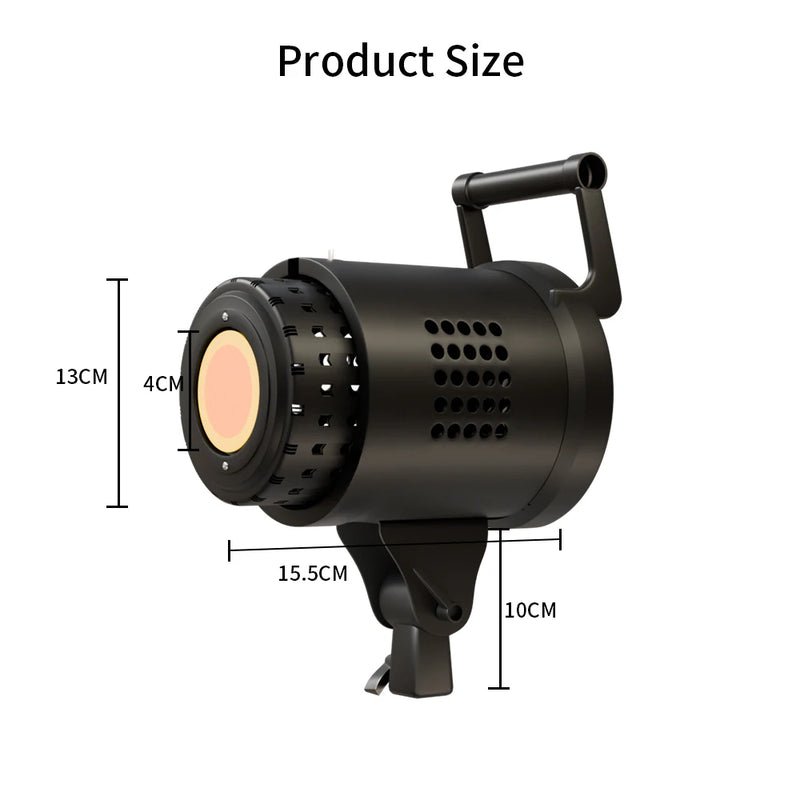 135W Bowens Reflector Video Studio Honeycomb Softbox Photography Light Dimmable LED Light Flash Studio Lighting 3000-6000K