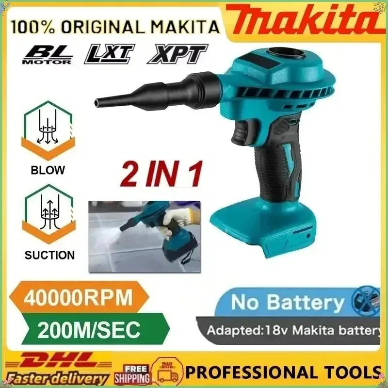 Makita Wireless Multifunctional Cleaning Machine Dust Vacuum & Air Inflator Industrial Electric Power Tool - View 2 | SAMAG