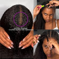30 Inch 60g/Pack 1-5PCS Afro Kinky Straight Human Hair Crochet Knotless Pre-Separated Feather Light Crochet Human Hair Extensions Wigs Miracle Knots Crochet Human Hair Braiding Hair Extensions Materials Bouncy Kinky Crochet H