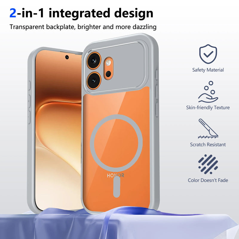 For Honor 600 VKJ NX9 Case Shockproof Silicone Bumper Clear Airbag Back Cover Hard Matte for Magsafe Case for Honor 600 VKJ-NX9