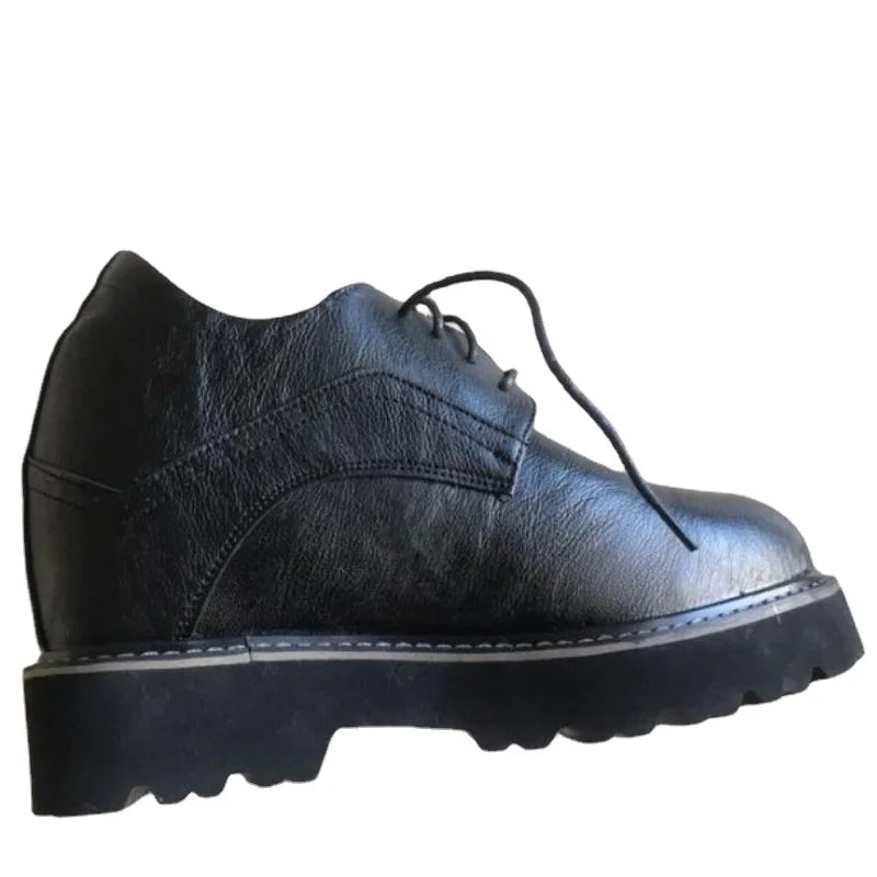 Extra-high 14cm Men's Elevator Shoes Rare Inner Height-enhancing Wedding Leather Shoes Ultra-high Heels Business Stage Shoe Male