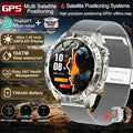 2026New Military Tank GPS SmartWatch Offline Map 10ATM Swim 2GB RAM Music Altitude Compass Bt Call Fitness Sports Smartwatch Men